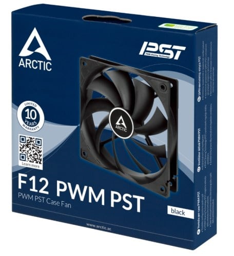 Ventoinha 120mm Arctic F12 PWM PST 4 Pinos PWM Preta